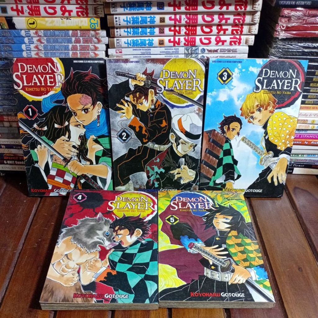 komik demon slayer kimetsu no yaiba,cabutan harga satuan,buku baik used seken bekas preloved origina