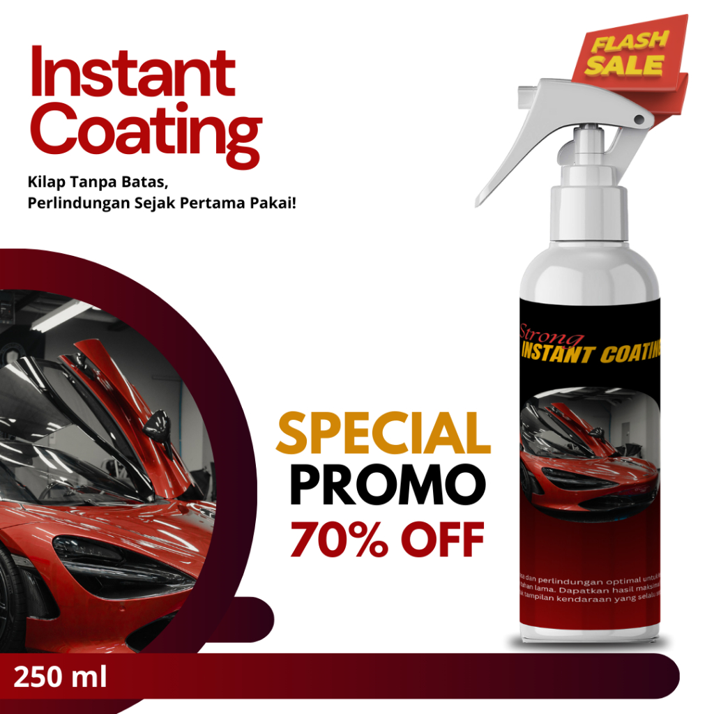 Pengkilap Motor Mobil Instant Coating