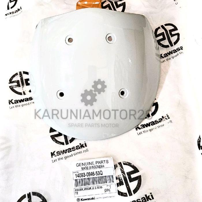 Cover Visor Windshield W175 W 175 Cafe Putih Original Kawasaki