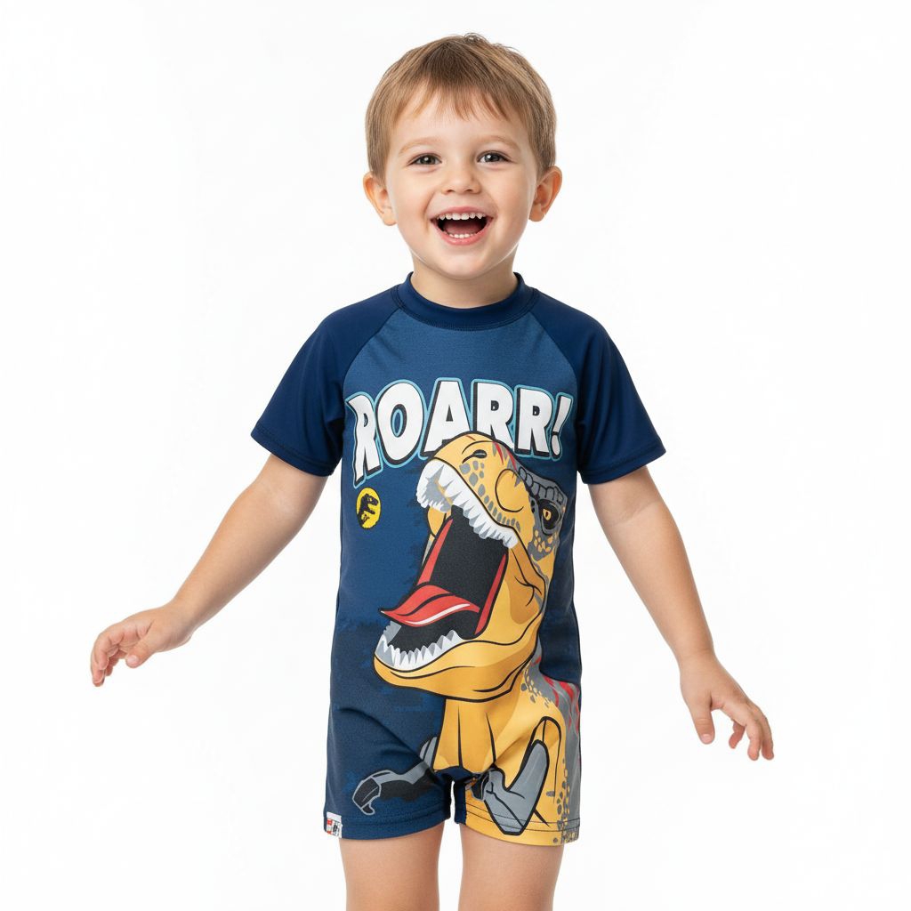 baju renang anak laki laki t-rex usia 2-10 tahun