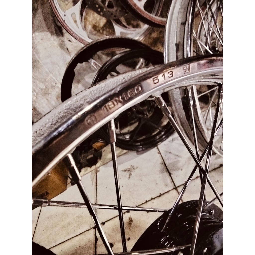 Velg jari-jari ring'18 Belakang RX-KING RX-Z PNP Byison Vixion old All Motor