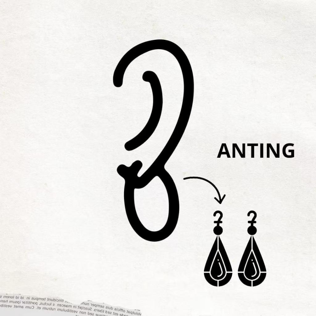 A162 Anting Titanium Premium Wanita lapis emas 18 KGP