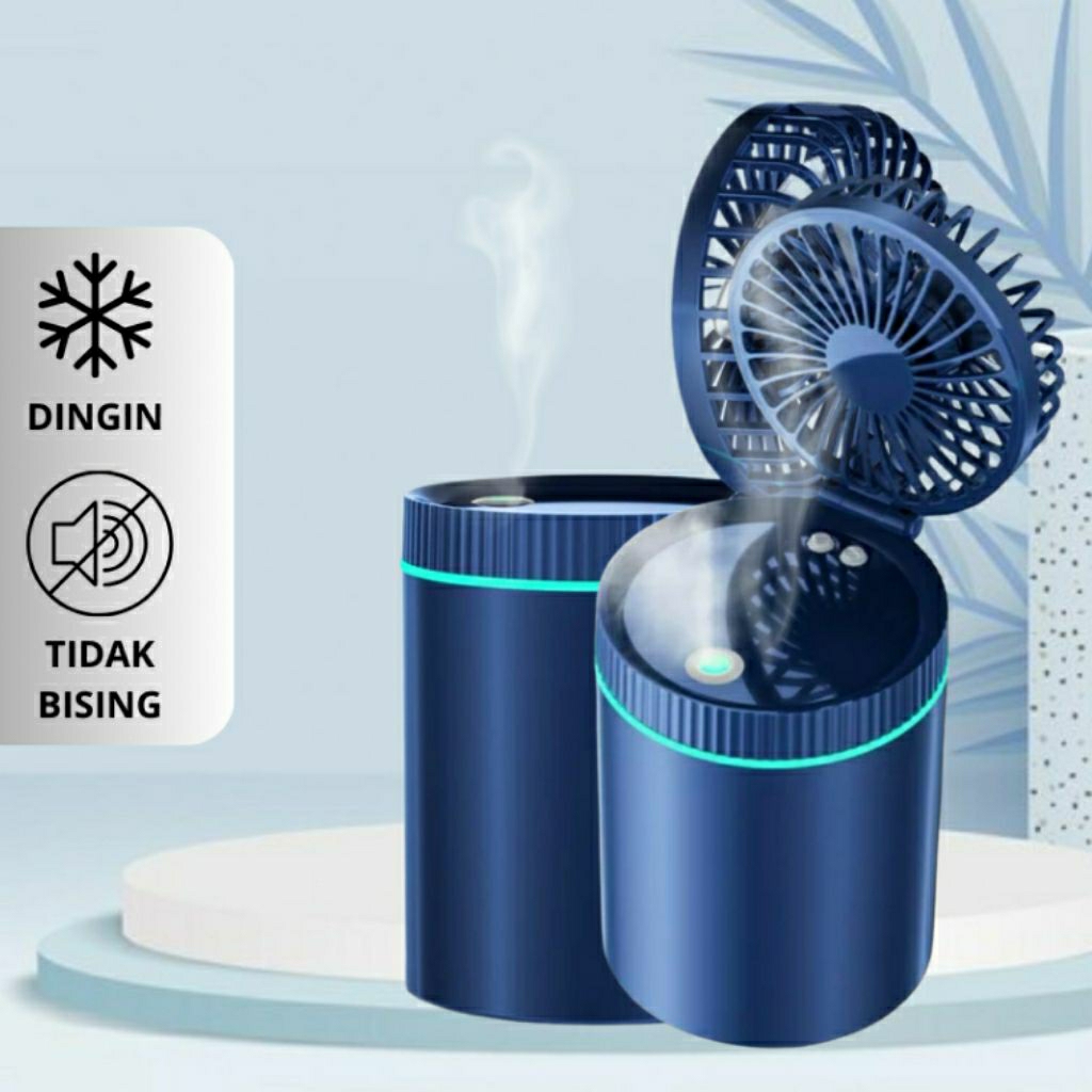 New Kipas Angin Mini Humidifier Diffuser 3in1 SPRAY FAN Kipas instant Pekanbaru