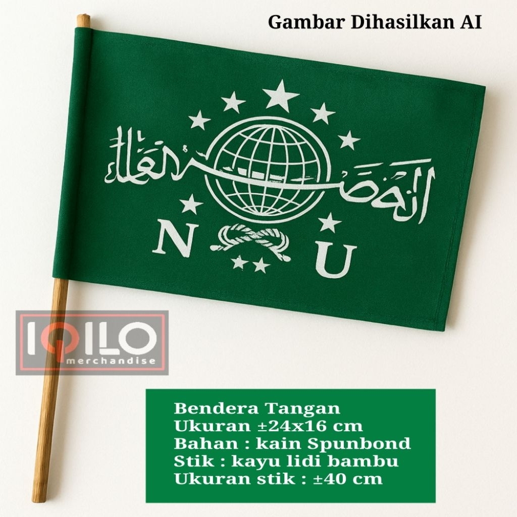 NU Bendera tangan kecil pawai bendera