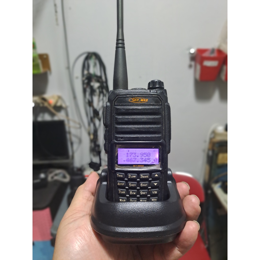 HT Sky Max Sky6868M Dual Band SkyMax 6868 Walkie Talkie 5 Watt Normal Ht SkyMax Vhf dan Uhf