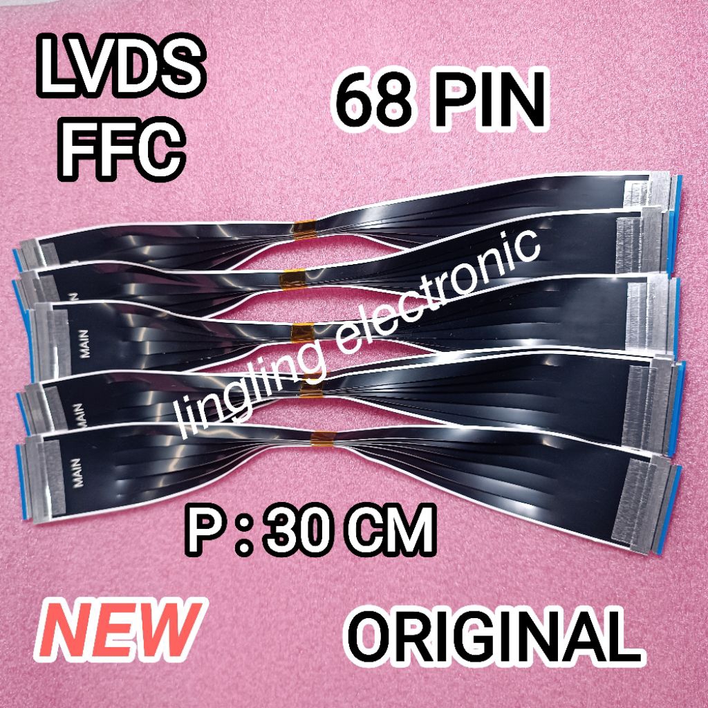 LVDS FFC 68 PIN 30CM SEARAH ORIGINAL NEW