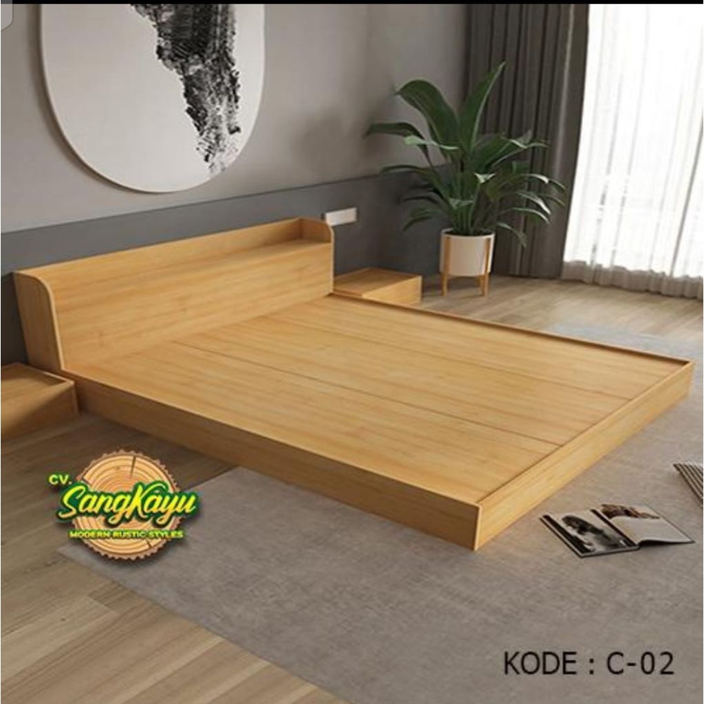 Divan kayu minimal gaya / Ala jepang Divan kayu lesehan divan tempat tidur