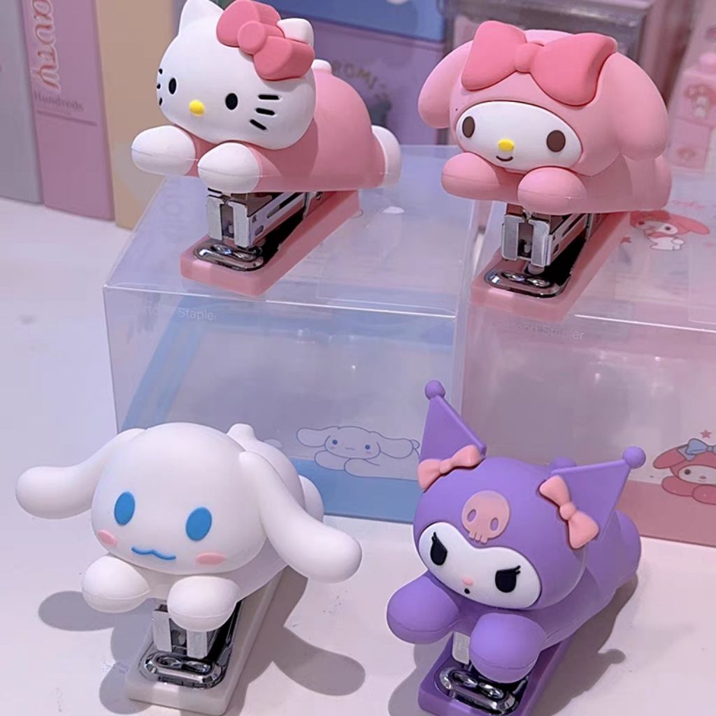 STAPLES SANRIO CUTE / STAPLER CARTOOM SANRIO /JEPRETAN LUCU MELODY KUROMI CINNAMOROLL /  STAPLES MIN