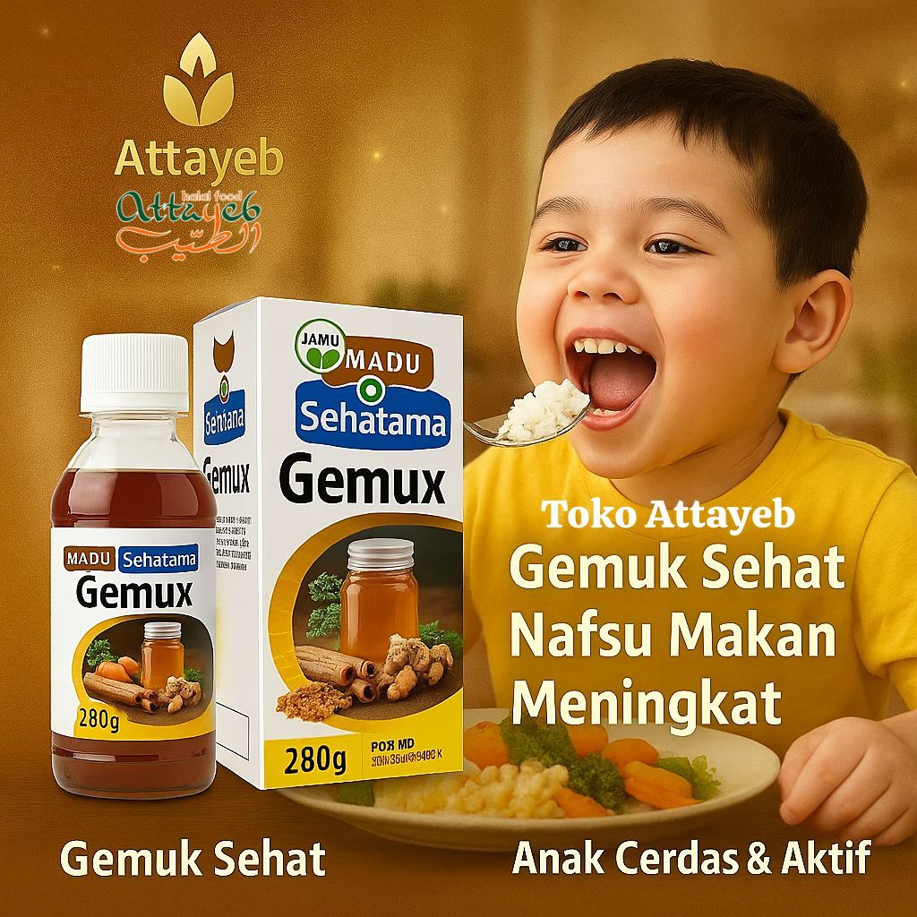 Madu Gemuk Badan Sehat Gemux 280ml Suplemen Penggemuk Badan Penambah Nafsu Makan Meningkat Dalam 7 H