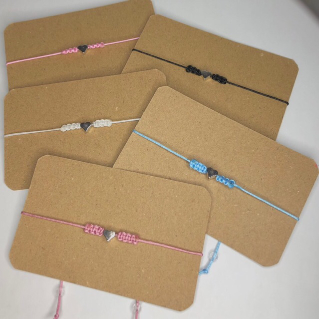 GELANG COUPLE -  GELANG TALI AESTHETIC KOREAN STYLE -GELANG LOVE - BEADS BRACELETS - GELANG SERUT WA