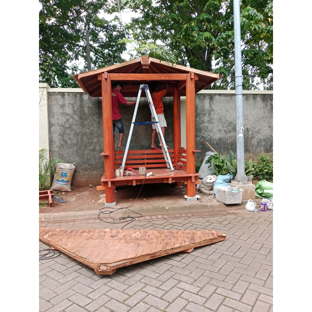 gazebo garden | gazebo taman | gazebo kebun | dekorasi taman | dekorasi teras | furniture