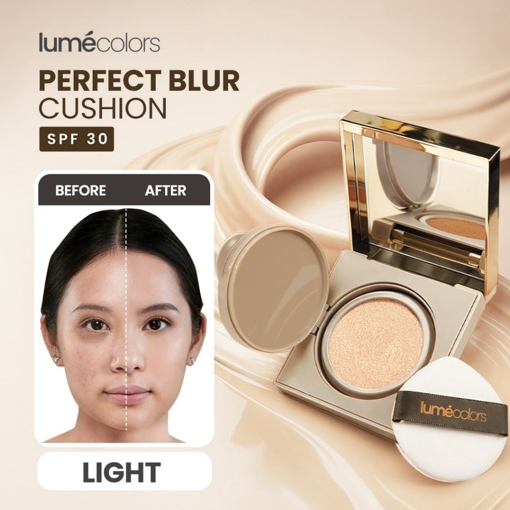 ❤️Agen Lumecolors Malang❤️ Cushion New Spf 30 Lumecolors Perfect Blur Cushion (bedak basah)