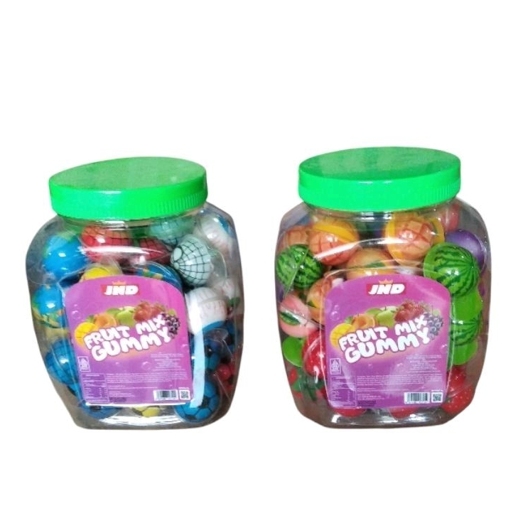 JND/LUVMI Permen lunak jeli bola mata/buah isi 50pcs