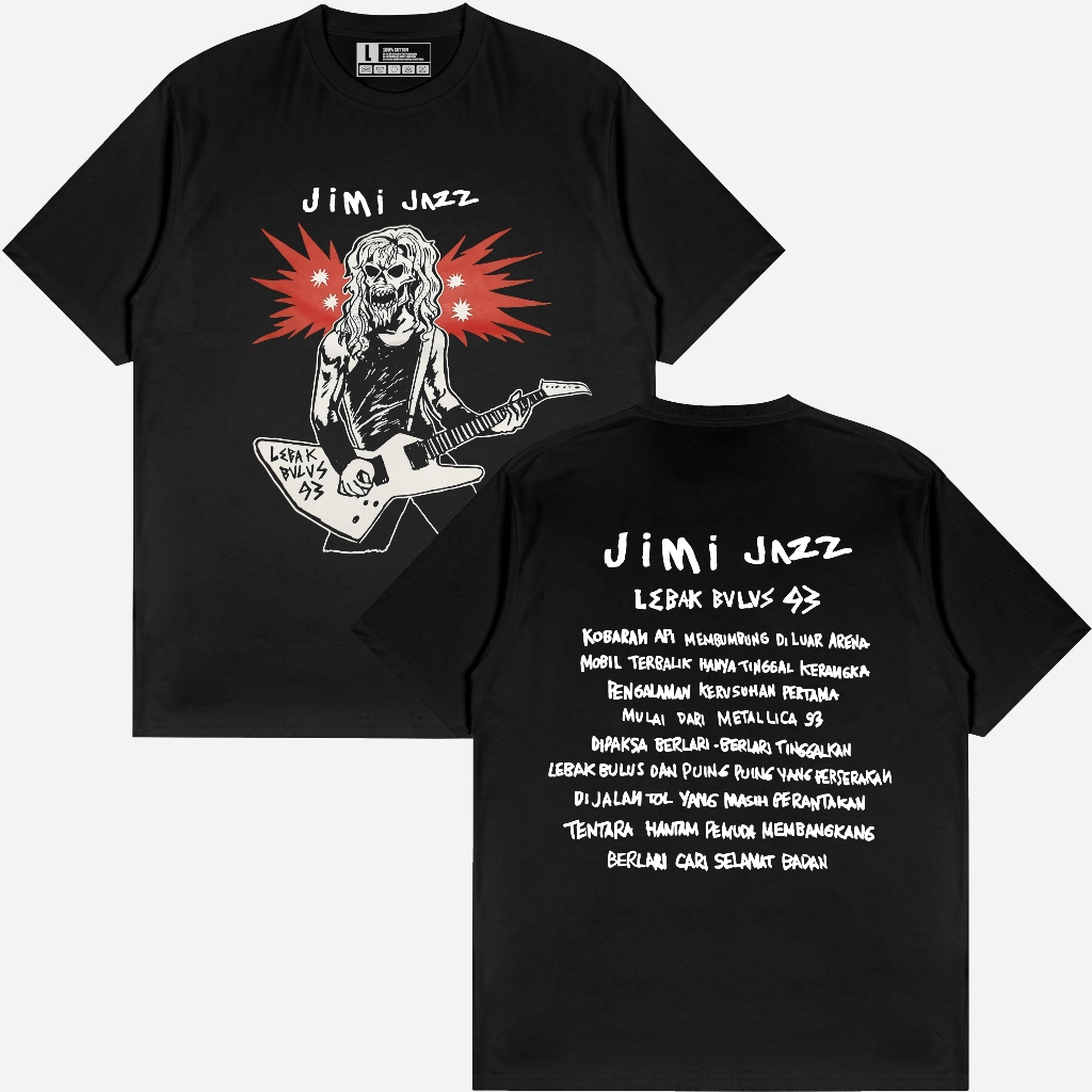 JIMI JAZZ lebak bulus 93 / kaos band / kaos metal / kaos hardcore / kaos distro musik terlaris