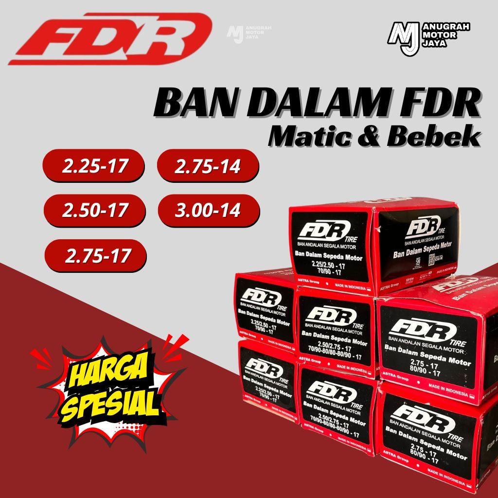 Ban Dalam FDR Ring 17 Motor Bebek Ring 14 Matic