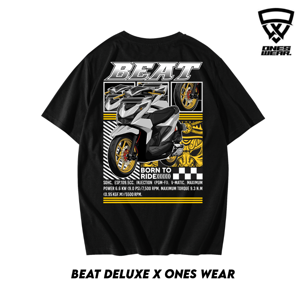 KAOS MOTOR PRIA WANITA HONDA BEAT DELUXE