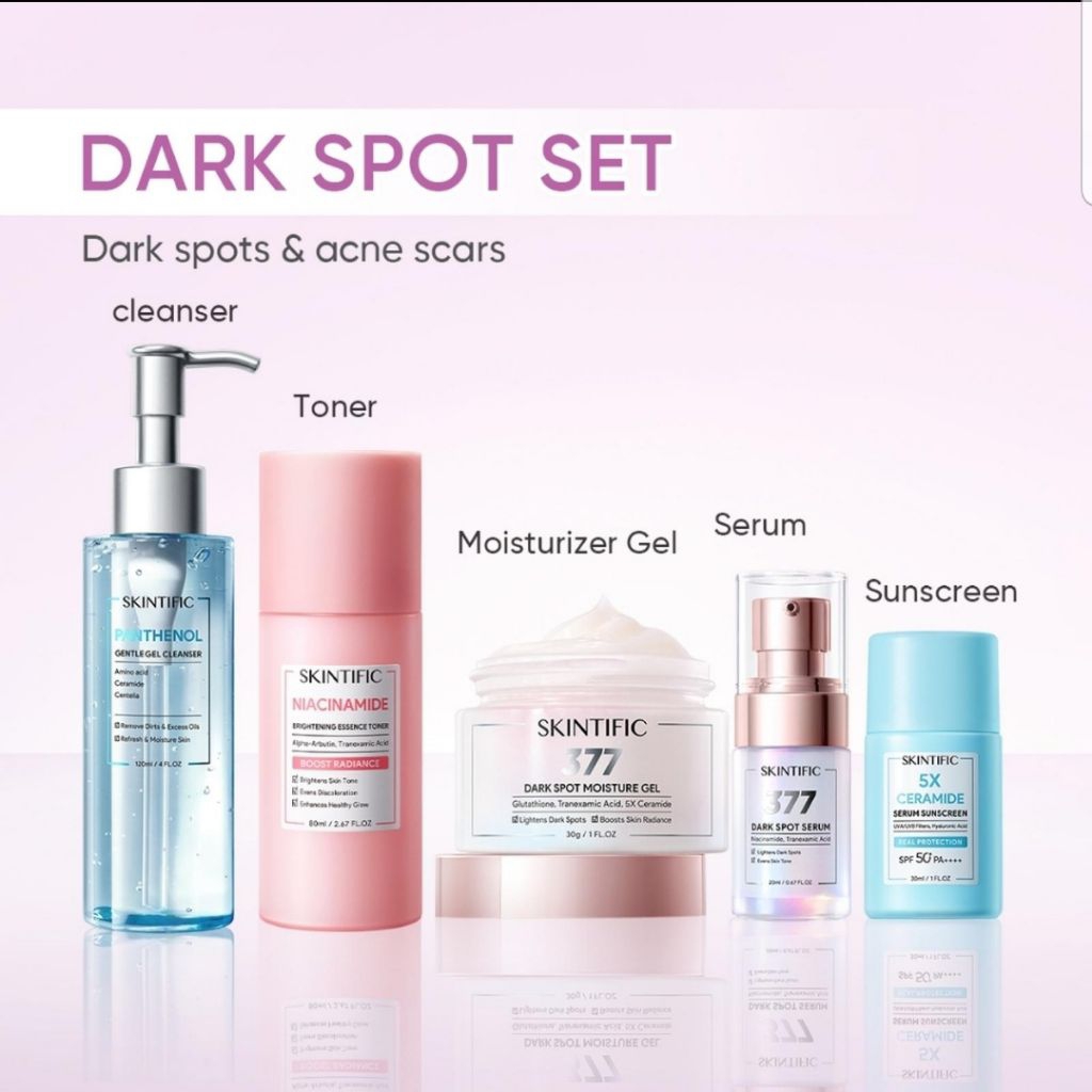 Paket 5Pcs SKINTIFIC Dark Spot Glowing Set