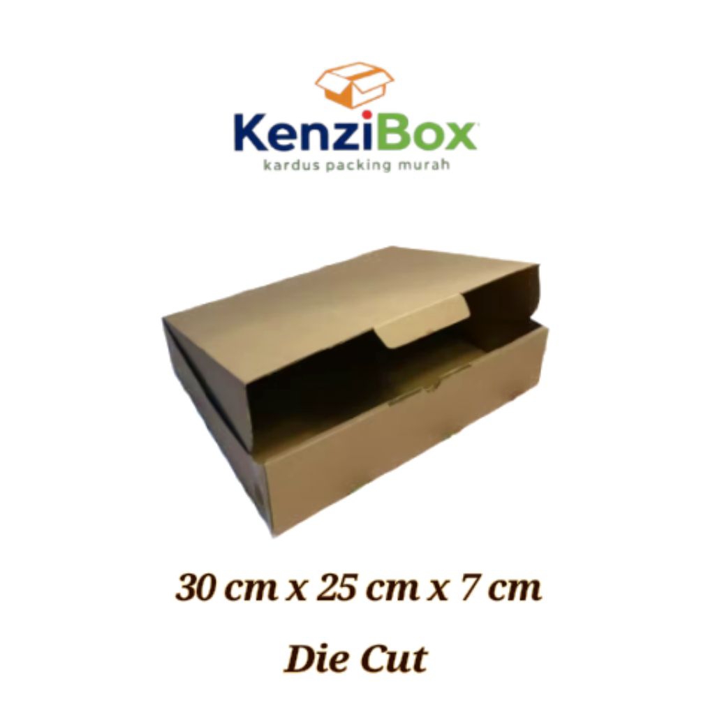 kardus/karton/box uk. 30x25x7 cm Diecut