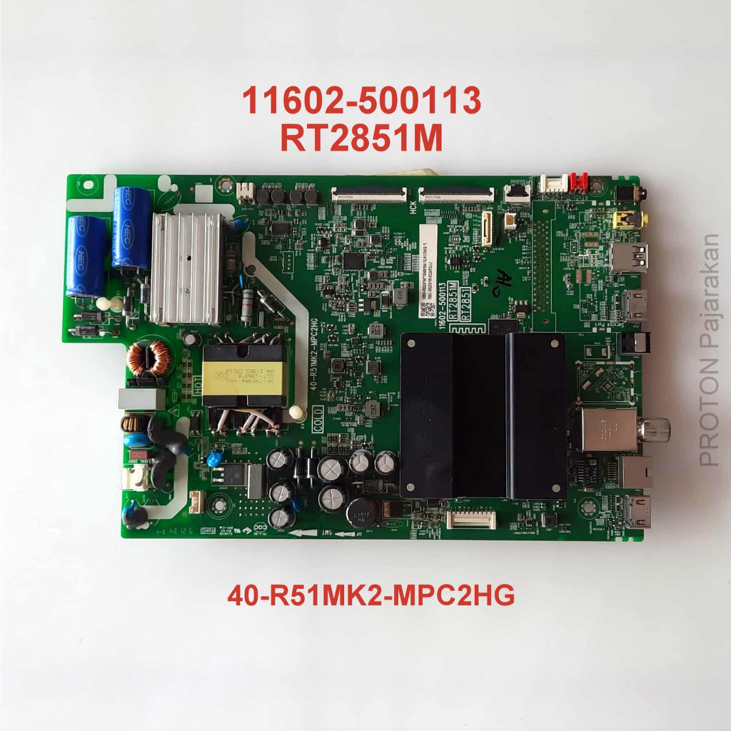 Mainboard LED TV TCL 43P725 43P728 Matherboard LCD Android 11602-500113 Mesin RT2851M Mobo 40-R51MK2