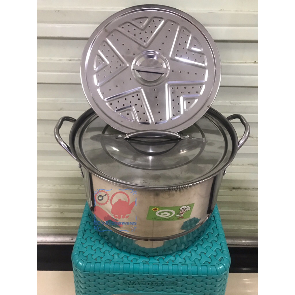 Viral Panci Steamer 28cm Stainless