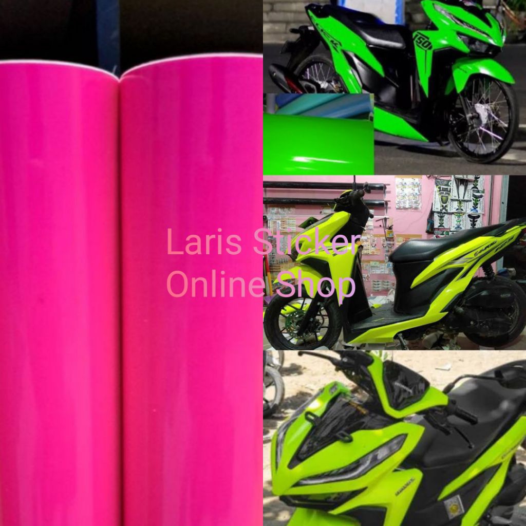 Skotlet Stiker Motor Stabilo Kuning Lemon Stiker Skotlet Stabilo