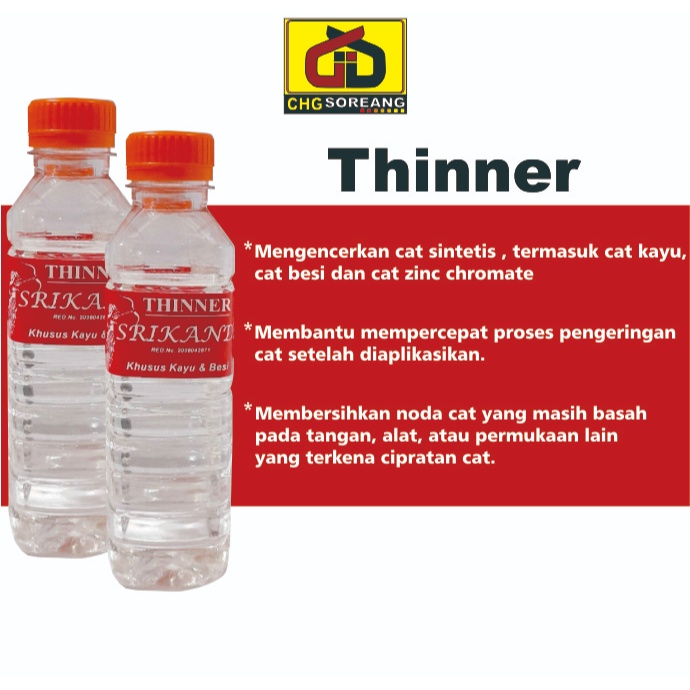 Thiner aqua / Thinner botol / Tiner botol pengencer cat