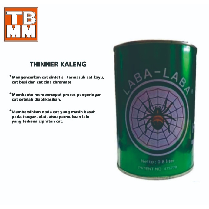 Thinner Kaleng / Thinner Pengencer Cat / THINNER SUPER CAMPURAN CAT MINYAK KEMASAN KALENG