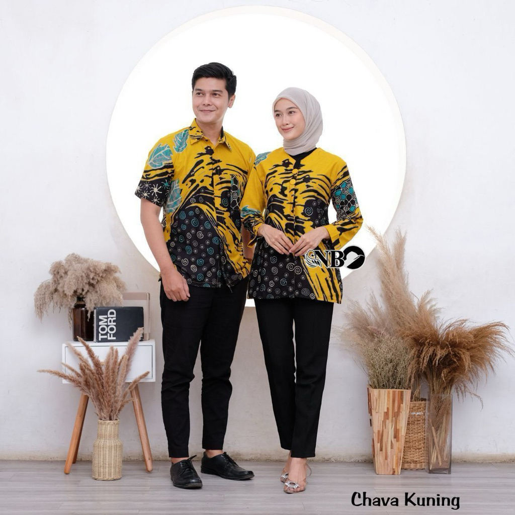 BAJU BATIK COUPLE PASANGAN LENGAN PANJANG| BAJU BATII SARIMBITAN| BLOUSE BATIK WANITA COUPLE LENGAN 