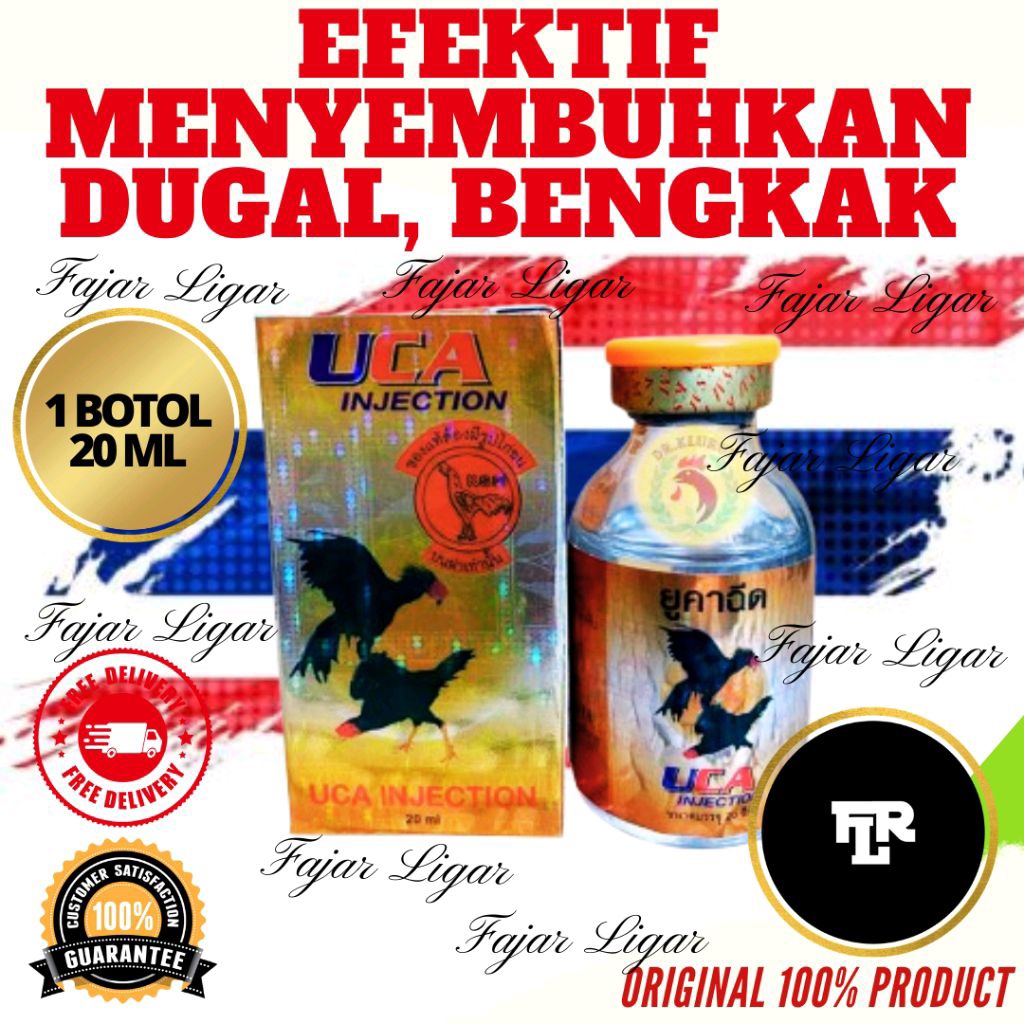 Obat Ayam UCA INJECTION Obat Goham Dugal Bengkak Infeksi Sakit Mata Tenggorokan Ayam