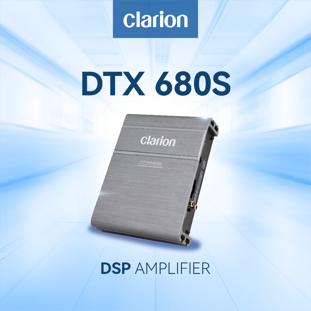 Clarion DSP Amplifier | DTX 680S | 8 CH output, 4 X 50W(AB) + 2 X 100W(D) DSP Amplifier, BT