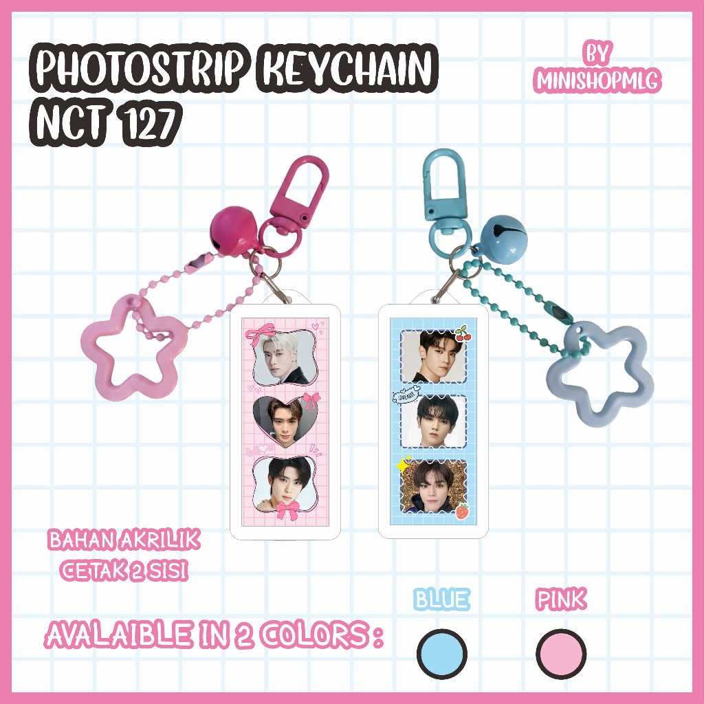 FANMADE KEYCHAIN NCT 127 - NCT ILICHIL KEYCHAIN - GANTUNGAN KUNCI JAEHYUN TAEYONG UNOFFICIAL