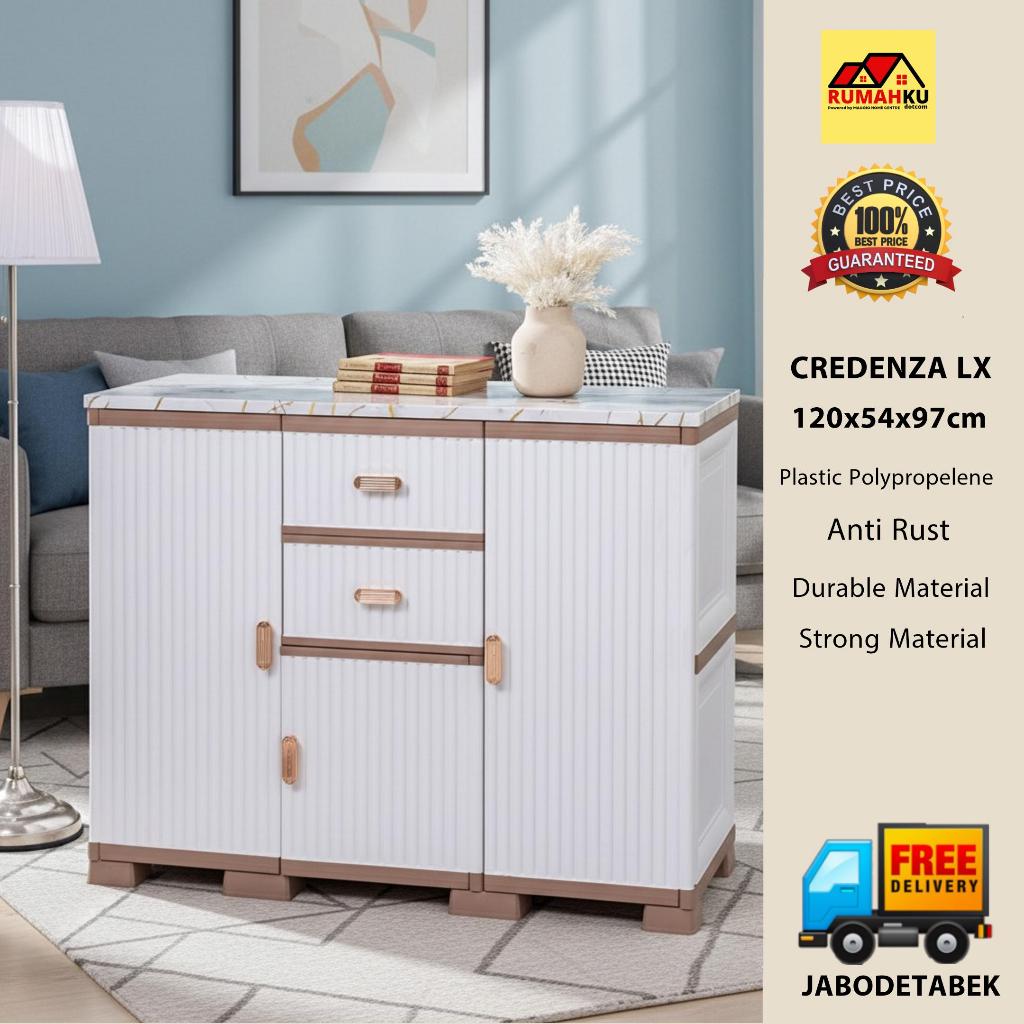 LEMARI KABINET PLASTIK - KABINET PLASTIK MULTIFUNGSI - LACI PLASTIK - OTC CREDENZA - OLYMPLAST