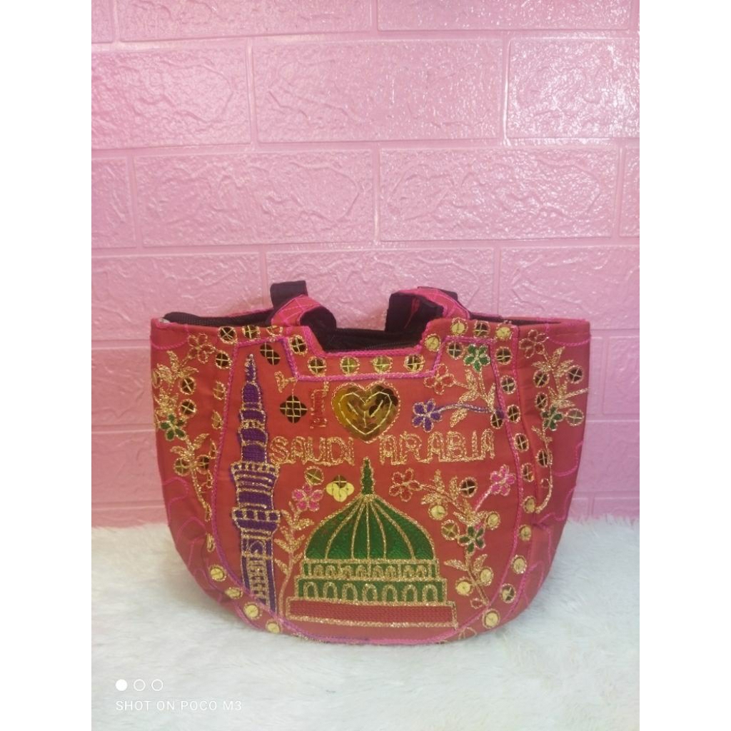 Tas Pakistan Original Oleh-oleh Haji dan Umrah ukuran Kecil Handmade Pakistan