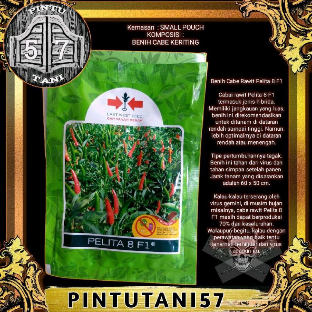 BENIH CABE RAWIT PELITA 8 F1 KEMASAN SMALL POUCH