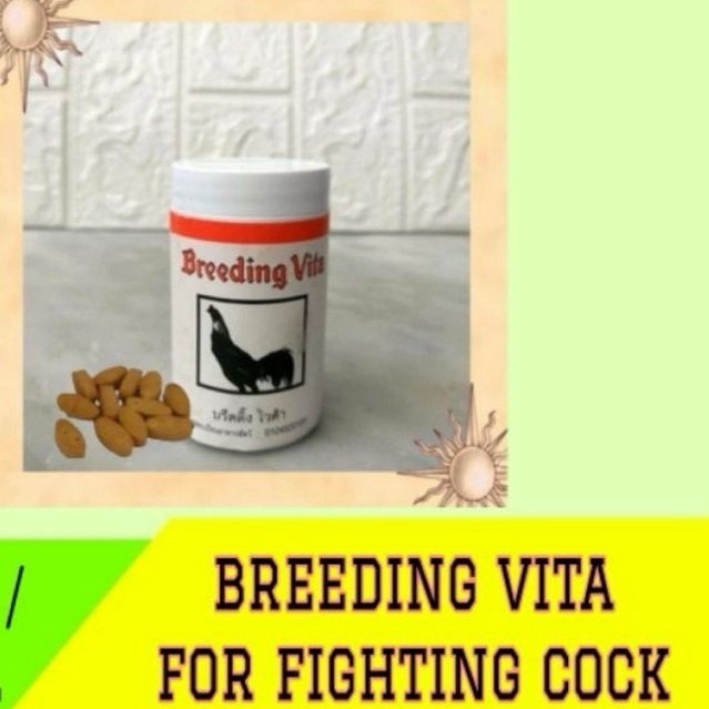 1 botol breeding vita ayam / breeding vita burung merpati isi 100 pil obat breding ternak impor thai