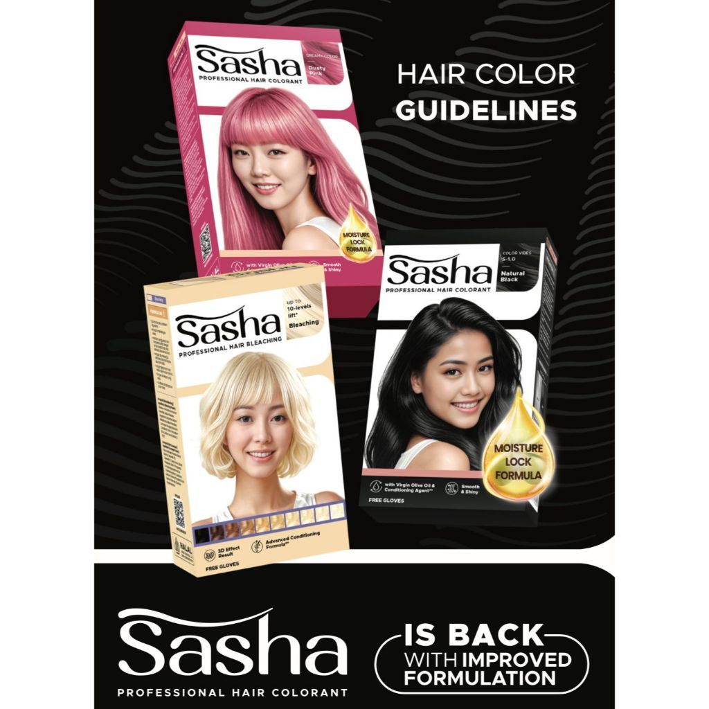 Sasha Hair Color -Pewarna Rambut Sasha