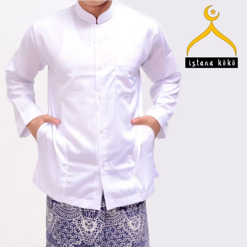 Baju Koko Haibah Bahan Katun Toyobo Fodu Premium
