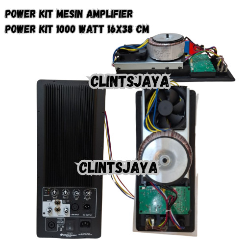 Modul Speaker Active turbosonic HP 1000 & AS-7 Max Power 1000 Watt Class H POWER KIT UKURAN 16X38CM