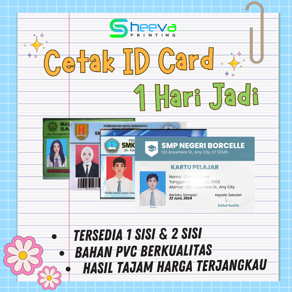 Sheevaprinting - Jasa Cetak ID Card Custom | Kartu Member | Bahan PVC
