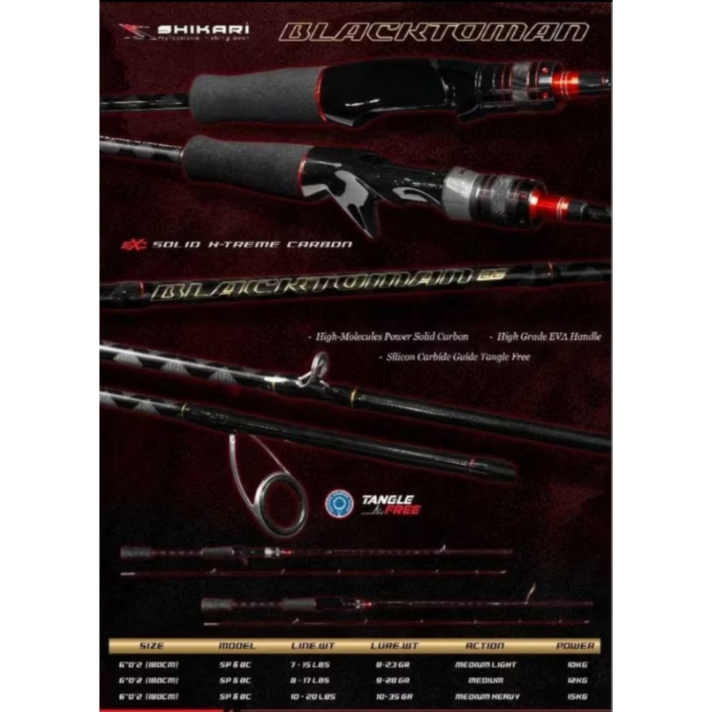JORAN CARBON SAMBUNG 2 SHIKARI BLACK TOMAN