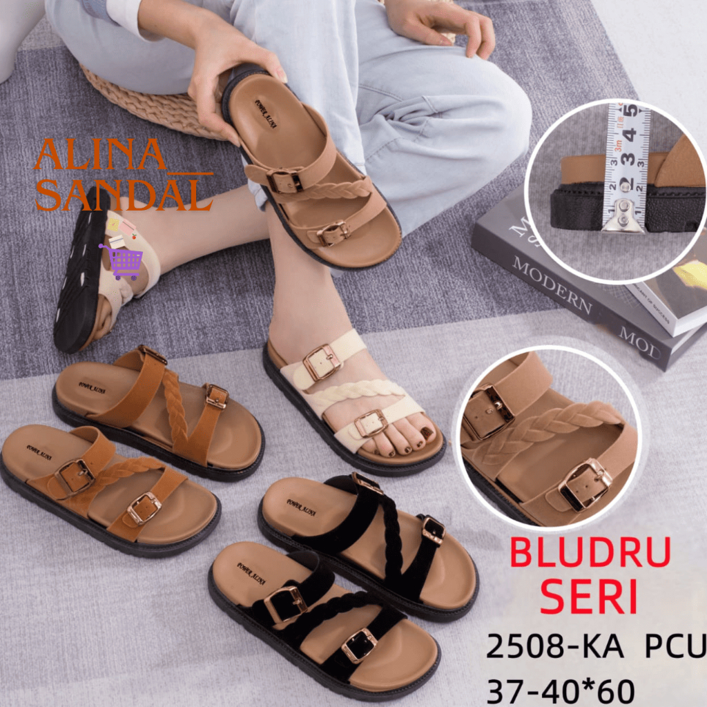 Sandal Jelly Sandal Slop Wanita | Sandal Selop Wanita Jelly Empuk | Sandal Jelly Kepang Gesper Cewek