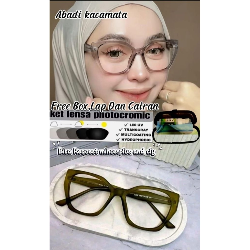 Kacamata Kode 5209 Anti Radiasi Photocromic Eyewer Glasses