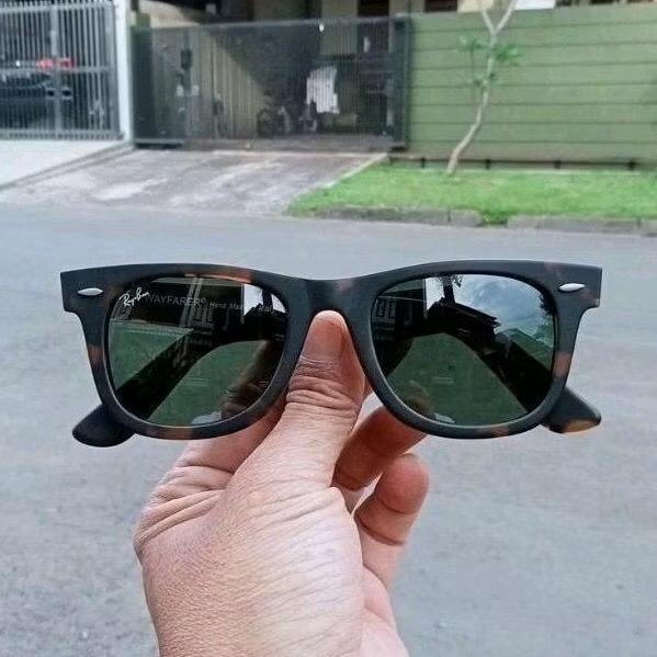 Kacamata Rayban Wayfarer Tortoise Doff Size 50 Original dof