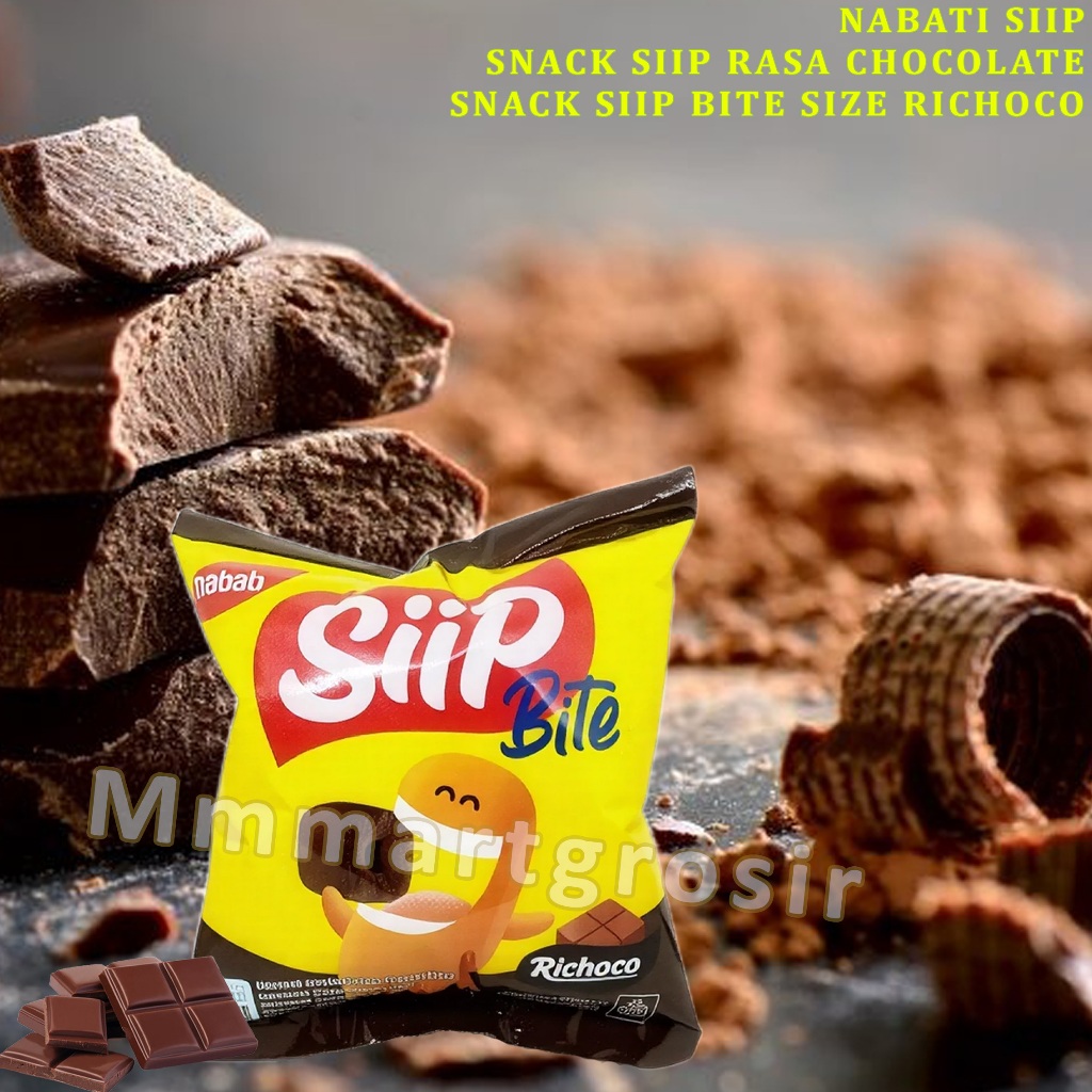 Nabati Siip / Snack Siip Rasa Cokelat / Snack Siip Bite Size Richoco / 19gr