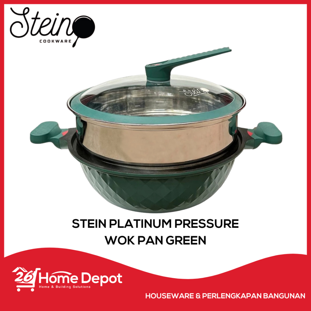 STEIN Cookware Platinum Pressure Wok Cooker Anti-Baret