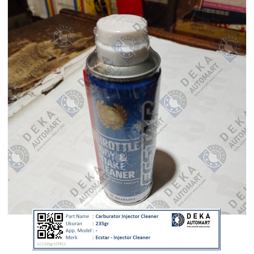 Carburator Injector Cleaner Ecstar Suzuki (Carbuelator Injector Cleaner) (235 g, harga per botol)