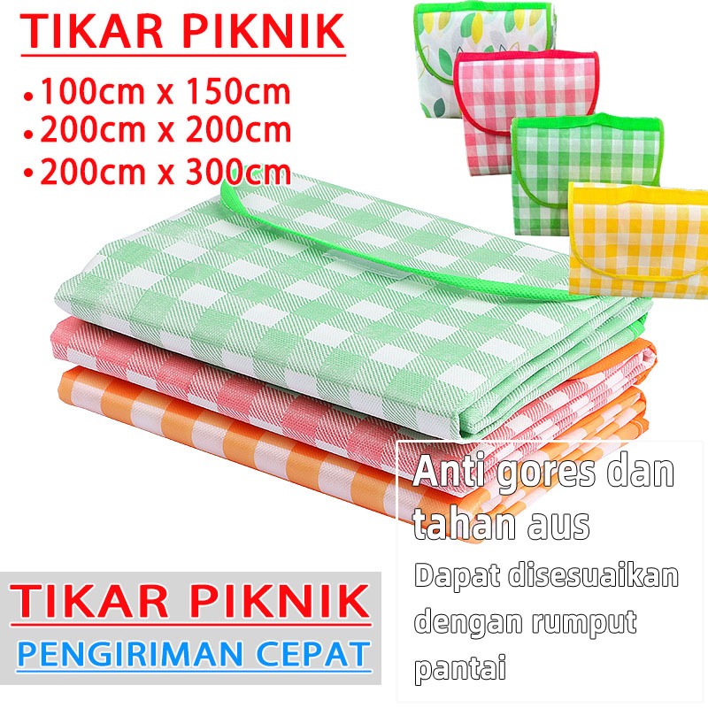 【strugglerhome】tiker piknik tiker piknik jumbo tikar lipat piknik waterproof 200x200 tikar lipat pik