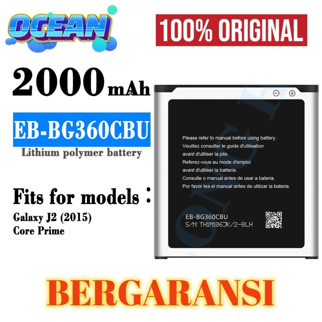Baterai Samsung J2 J2 2015 J200 J200G BG360 BGJ200