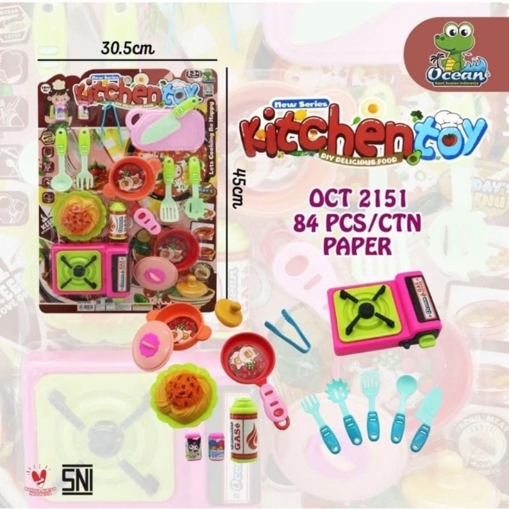 1199 mainan edukasi anak masak masakan set/mainan 1 set masak masakan ada kompor dan gas/mainan eduk