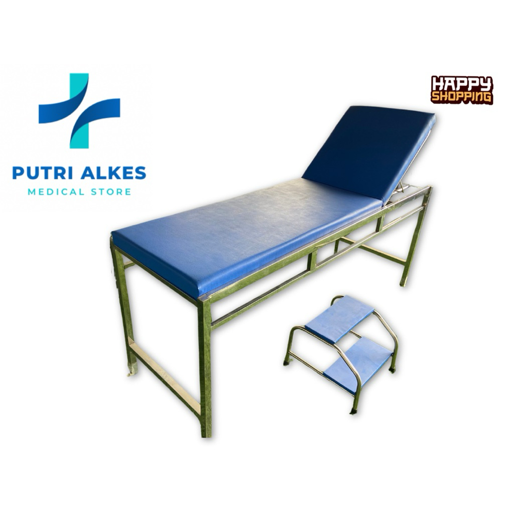 Bed Periksa Pasien Stainless KD - Meja Periksa Pasien UKS Stainless